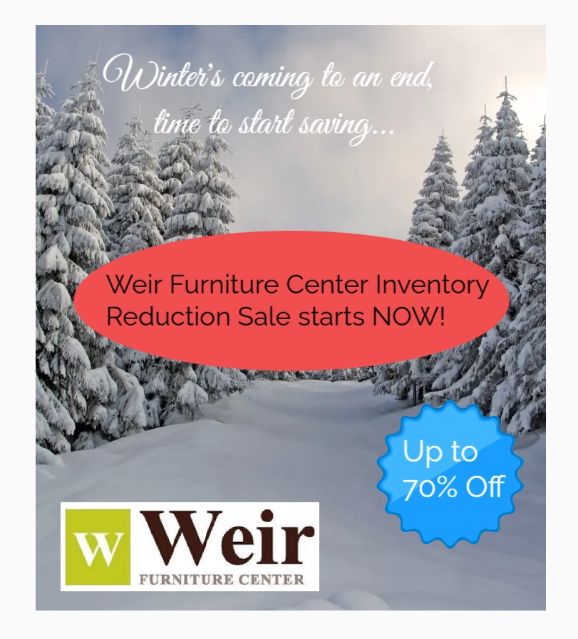 Inventory Reduction Sale